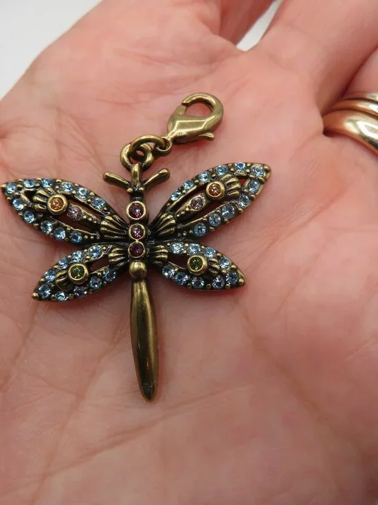 Heidi Daus Swarovski Crystals Dragonfly Charm - Picture 4 of 8